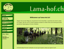 Tablet Screenshot of lama-hof.ch